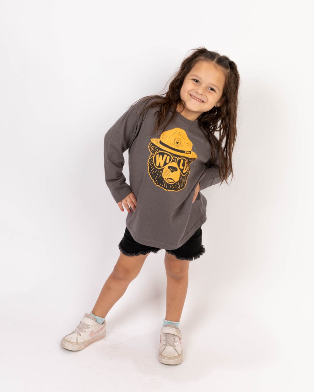 Keep Nature Wild Kids Wildbear Toddler Long Sleeve | Coal