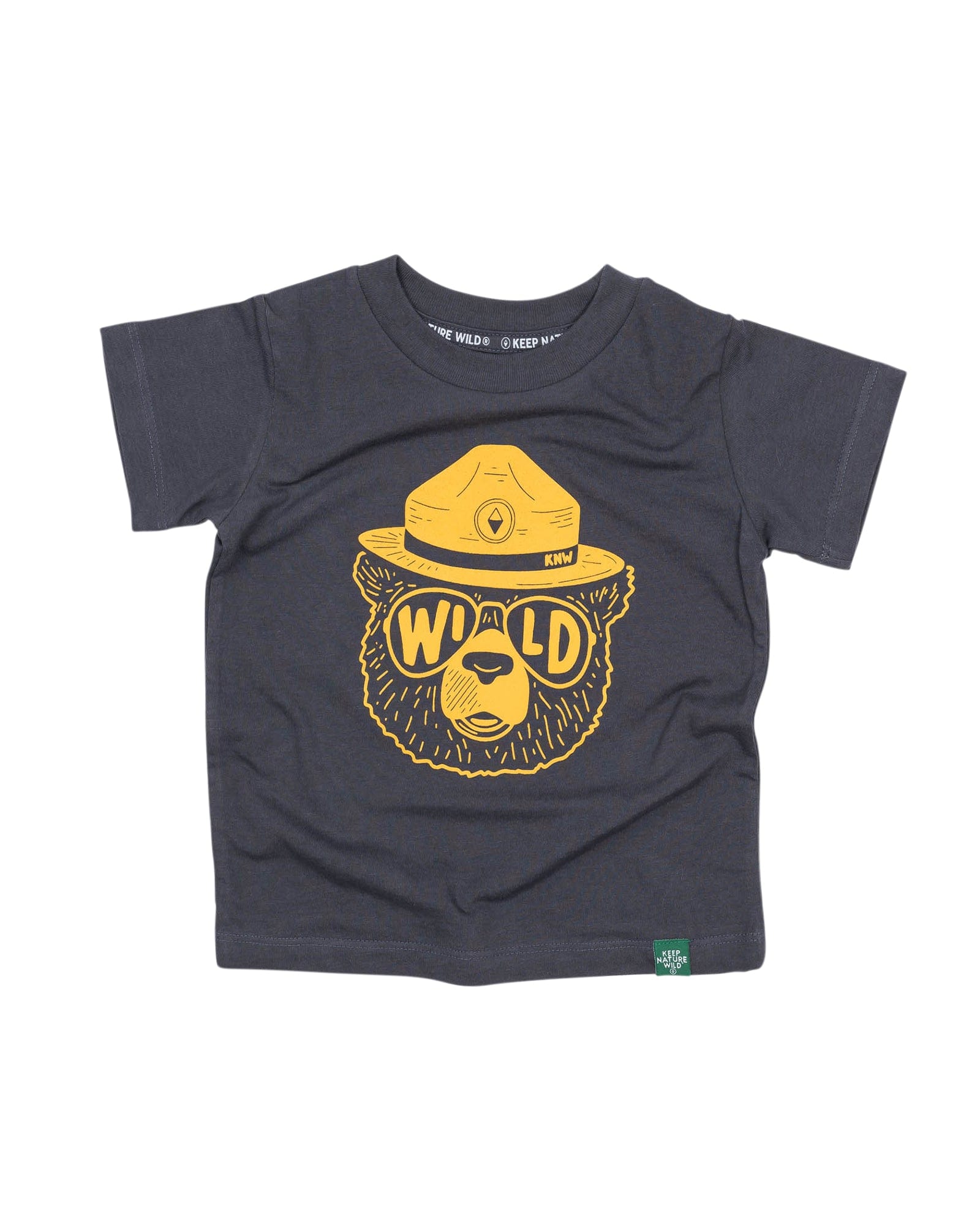 Keep Nature Wild Kids Wildbear Toddler Tee | Coal