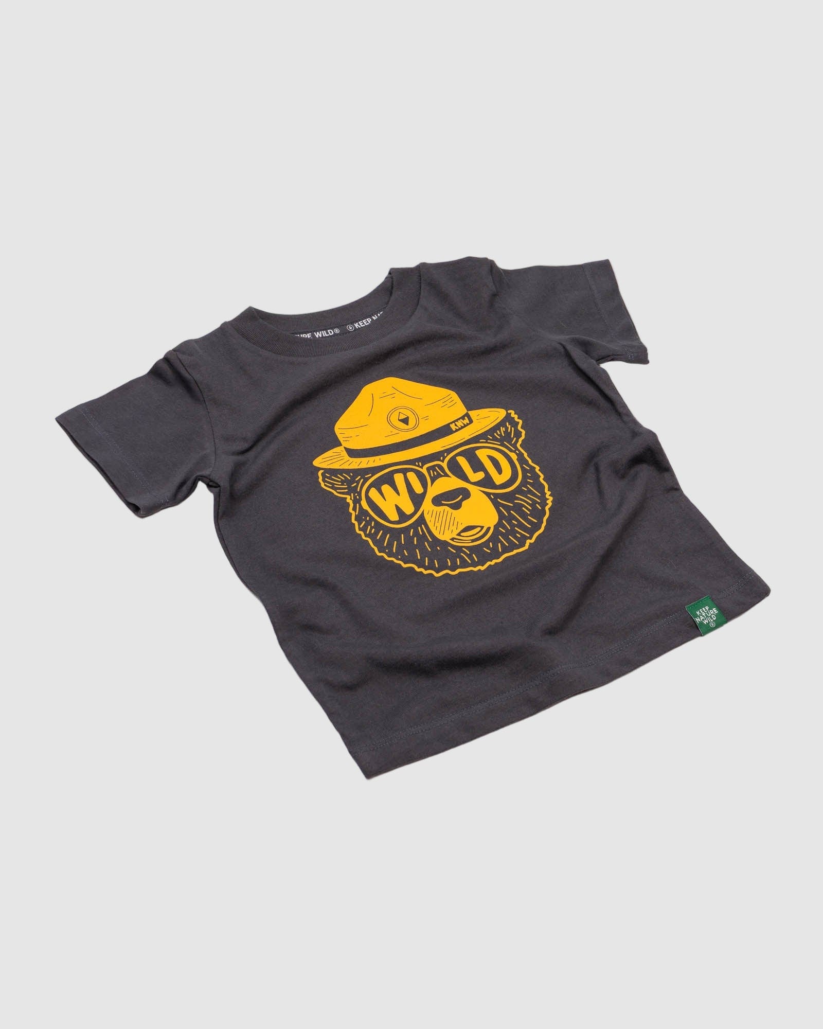 Keep Nature Wild Kids Wildbear Toddler Tee | Coal
