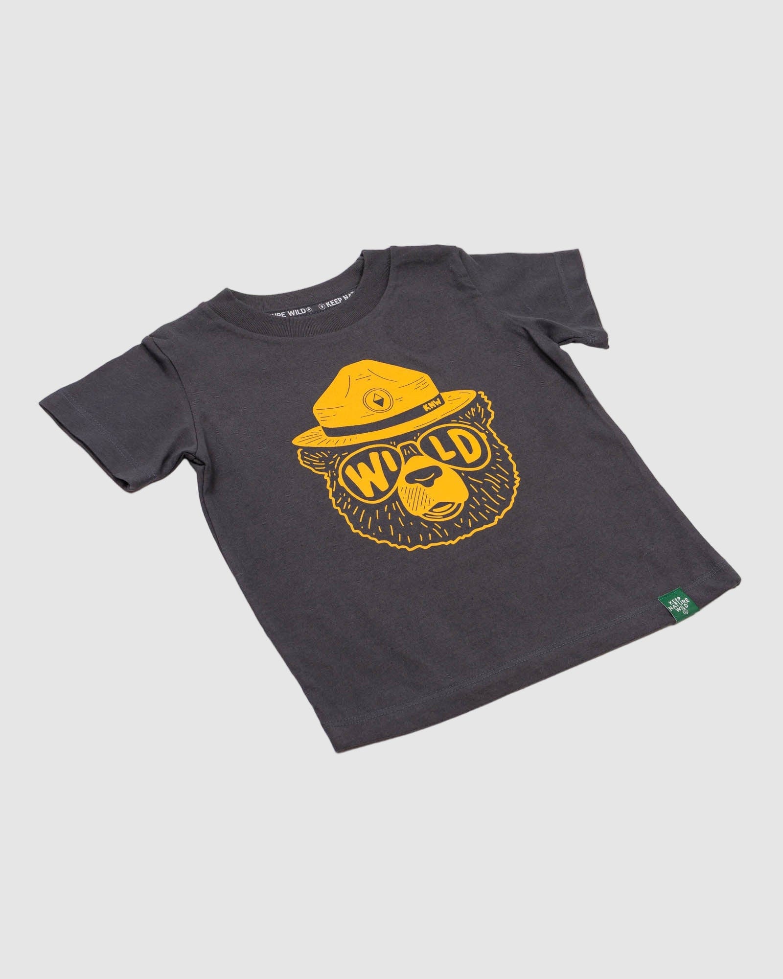 Keep Nature Wild Kids Wildbear Toddler Tee | Coal