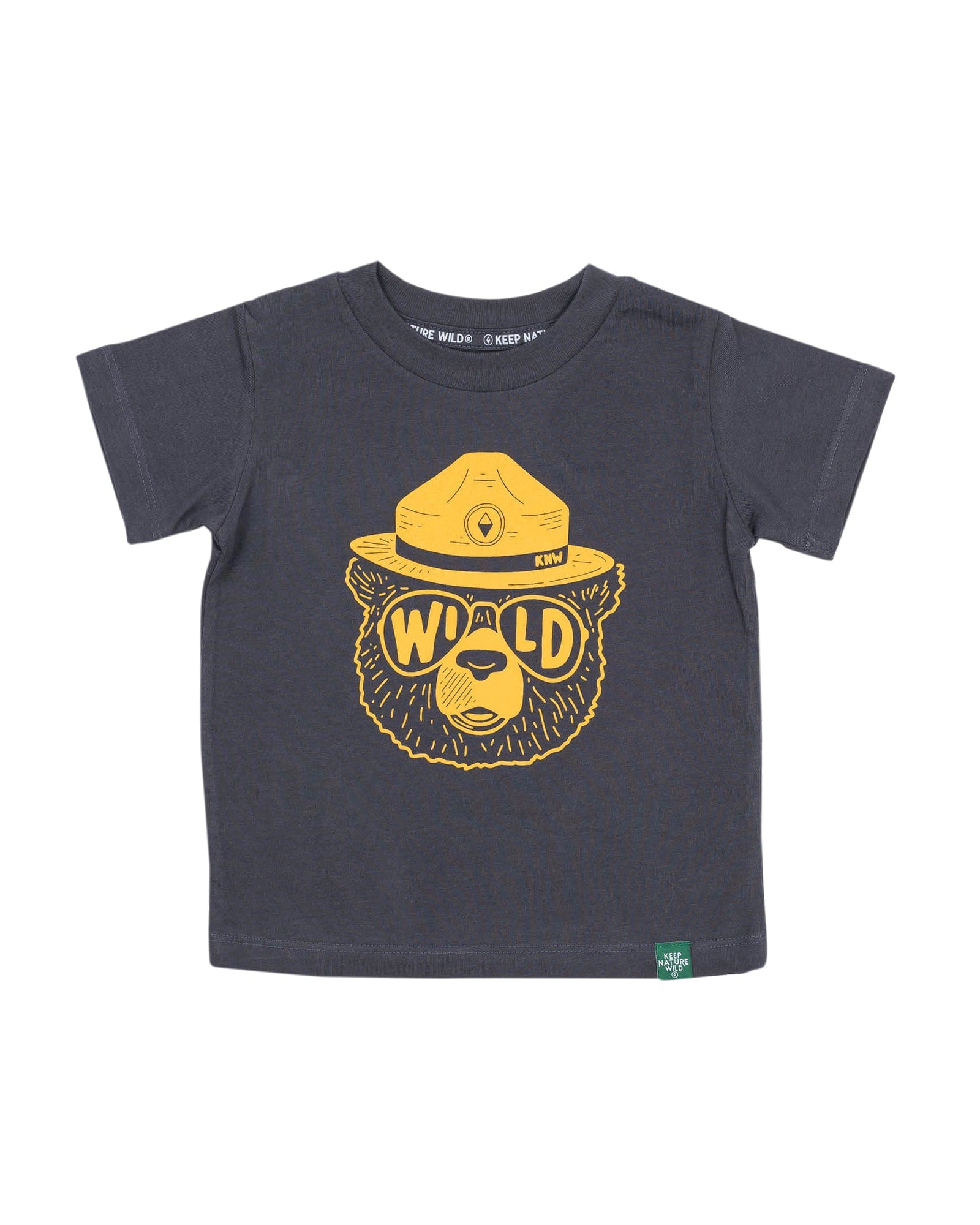 Keep Nature Wild Kids Wildbear Toddler Tee | Coal