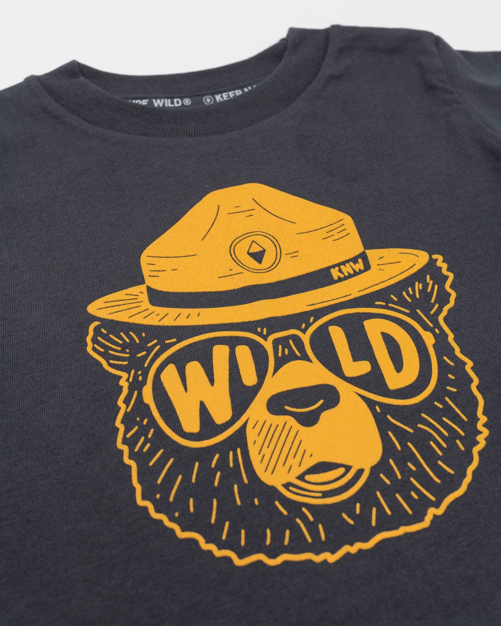 Keep Nature Wild Kids Wildbear Toddler Tee | Coal