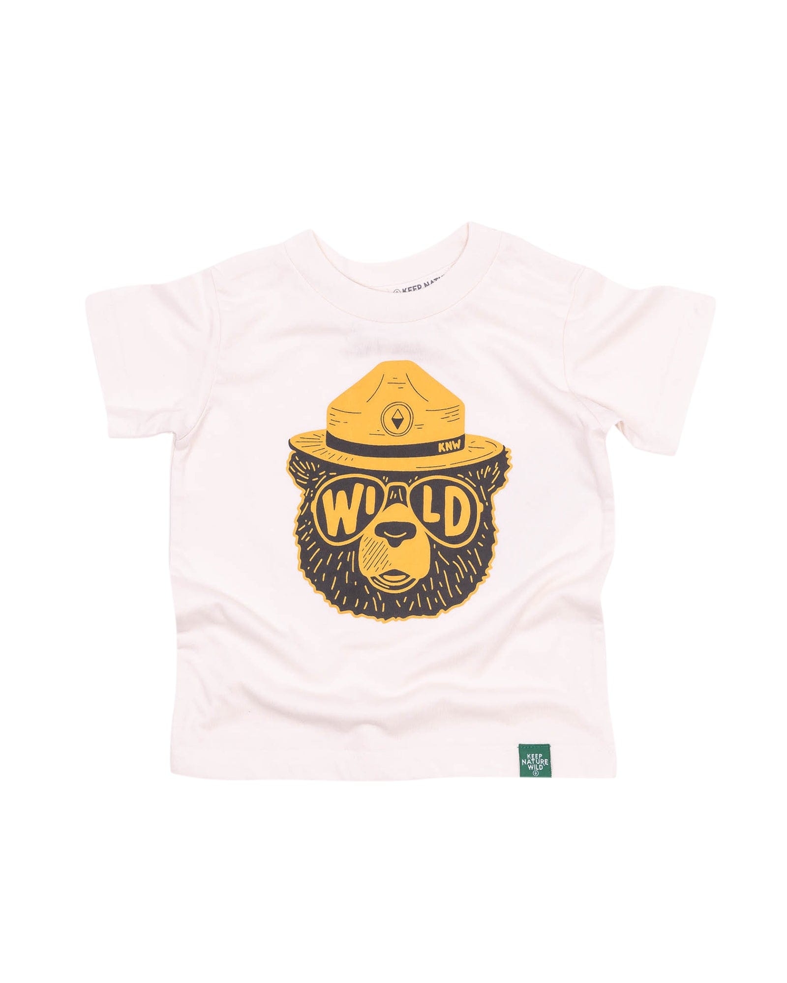 Keep Nature Wild Kids Wildbear Toddler Tee | Heather Natural