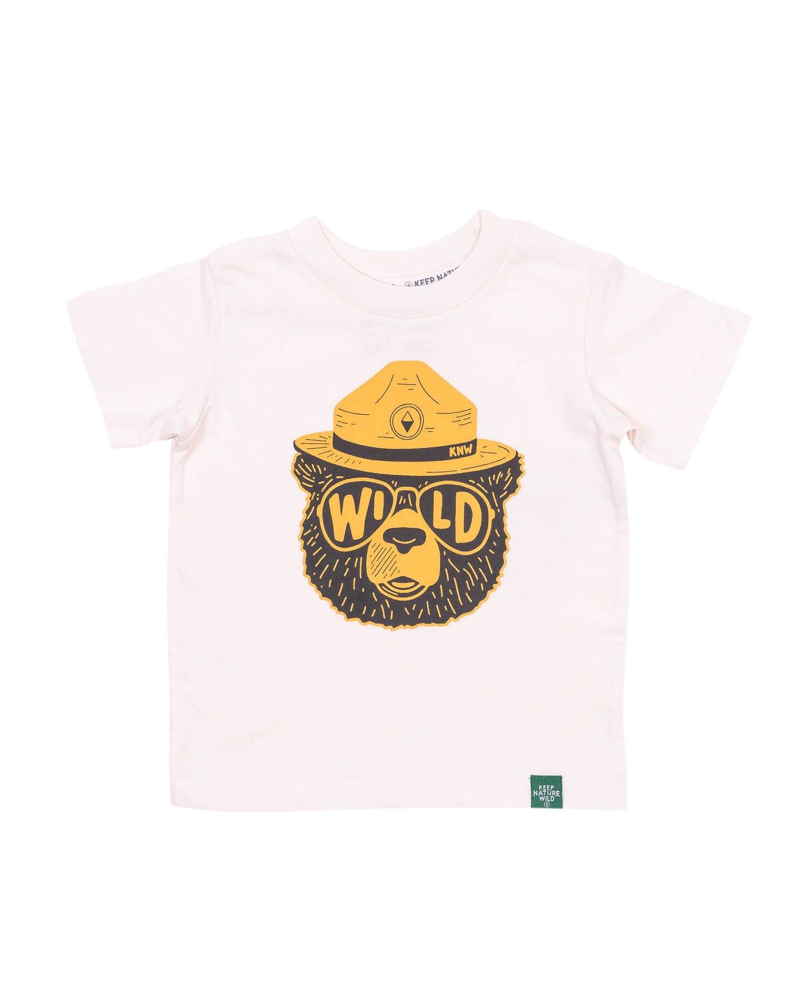Keep Nature Wild Kids Wildbear Toddler Tee | Heather Natural