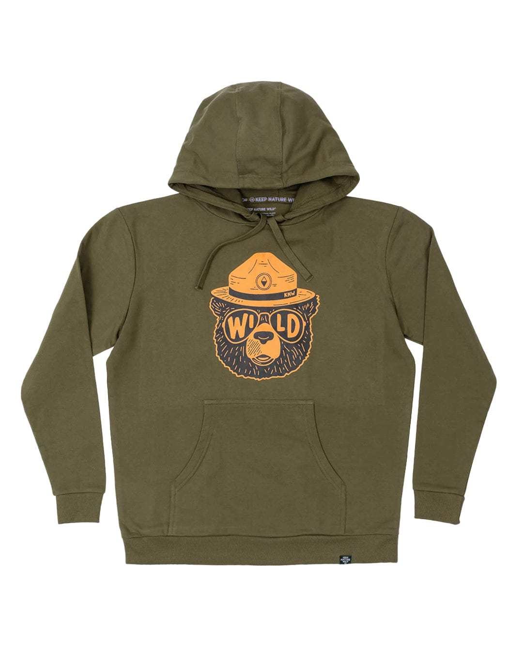 Keep Nature Wild Outerwear Wildbear Unisex Pullover Hoodie | Olive