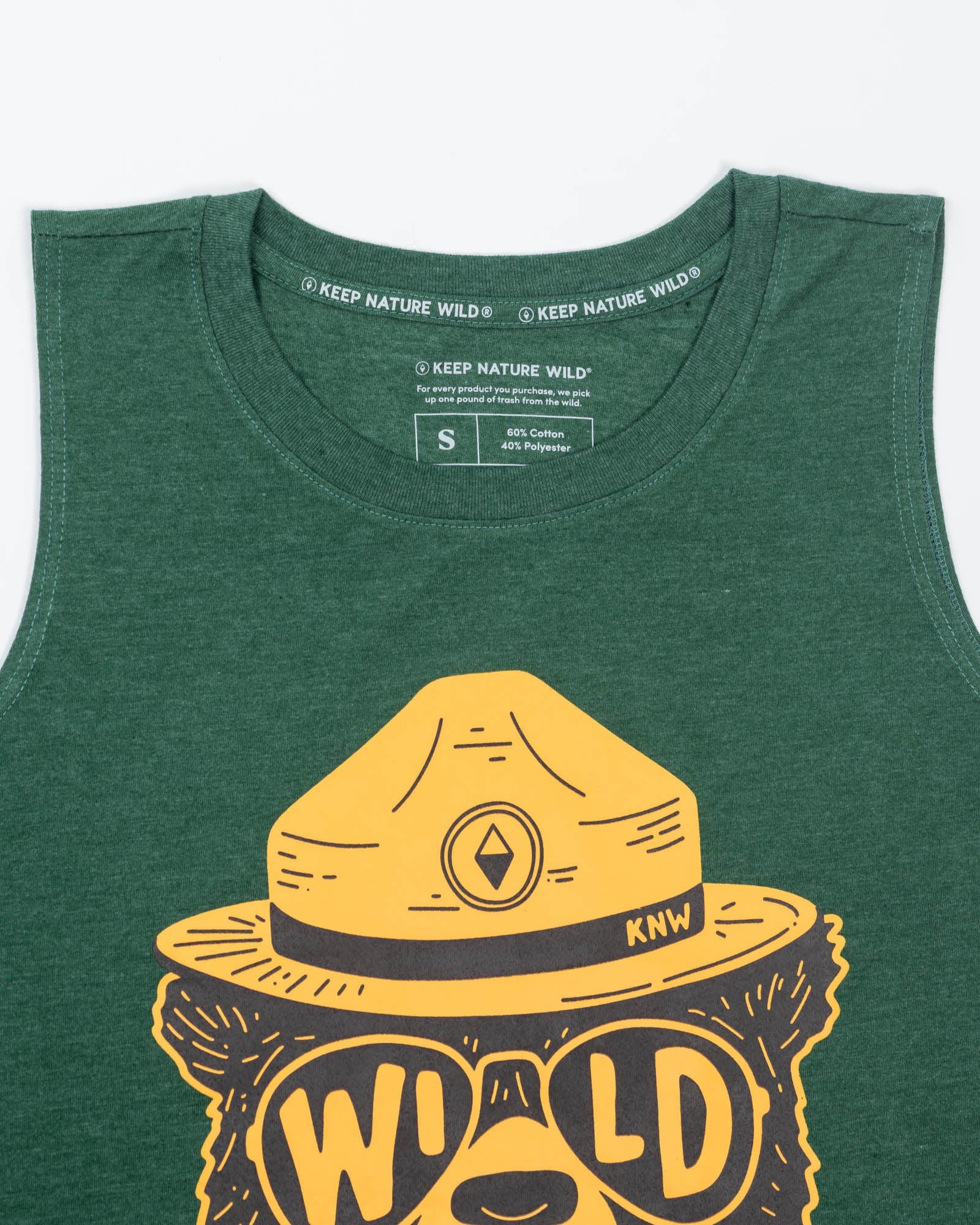 Keep Nature Wild Tank Wildbear Women's Muscle Tank | Heather Forest