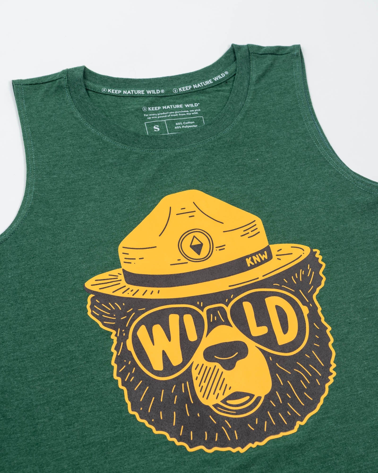 Keep Nature Wild Tank Wildbear Women's Muscle Tank | Heather Forest