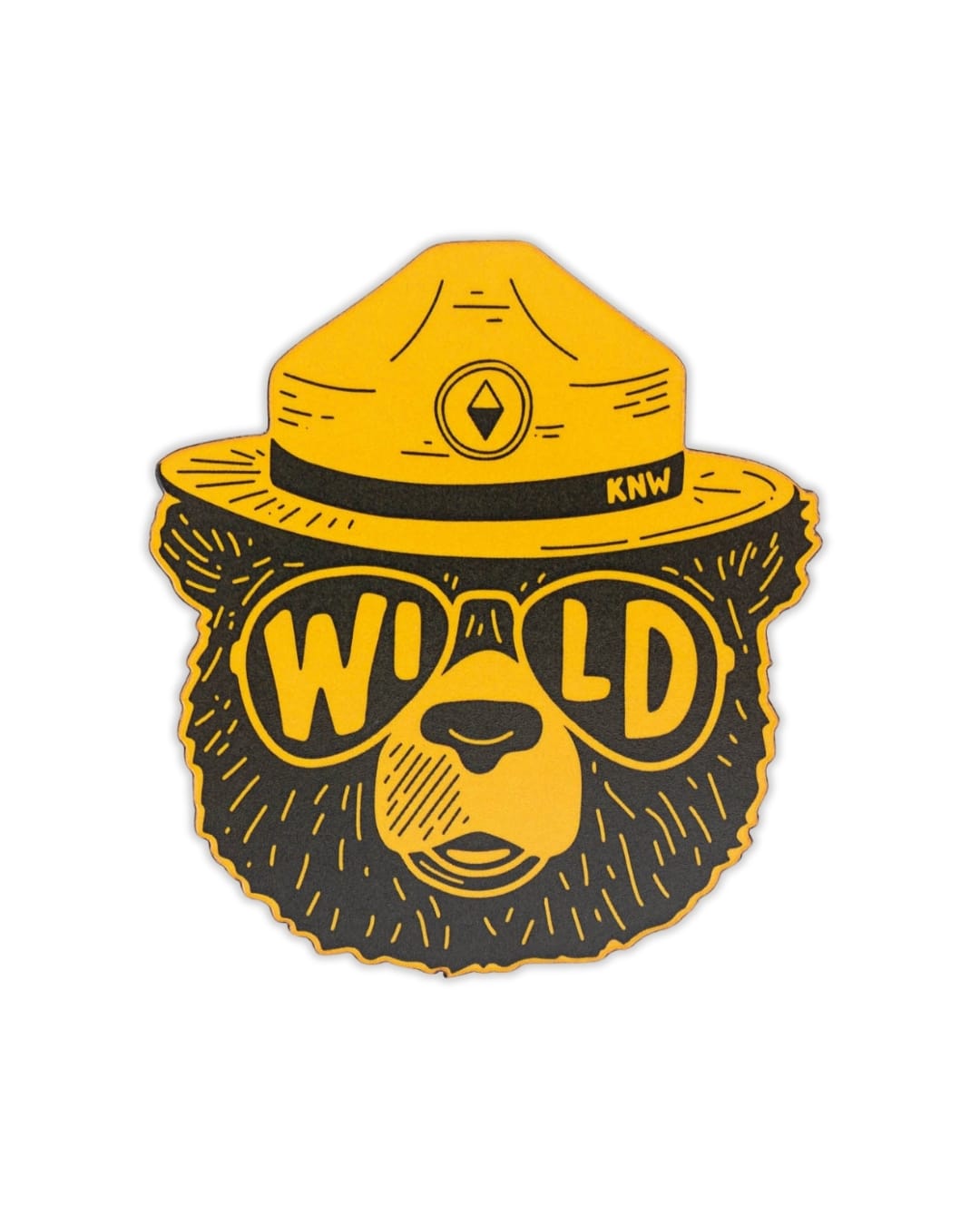 Keep Nature Wild Magnet Wildbear | Wood Magnet