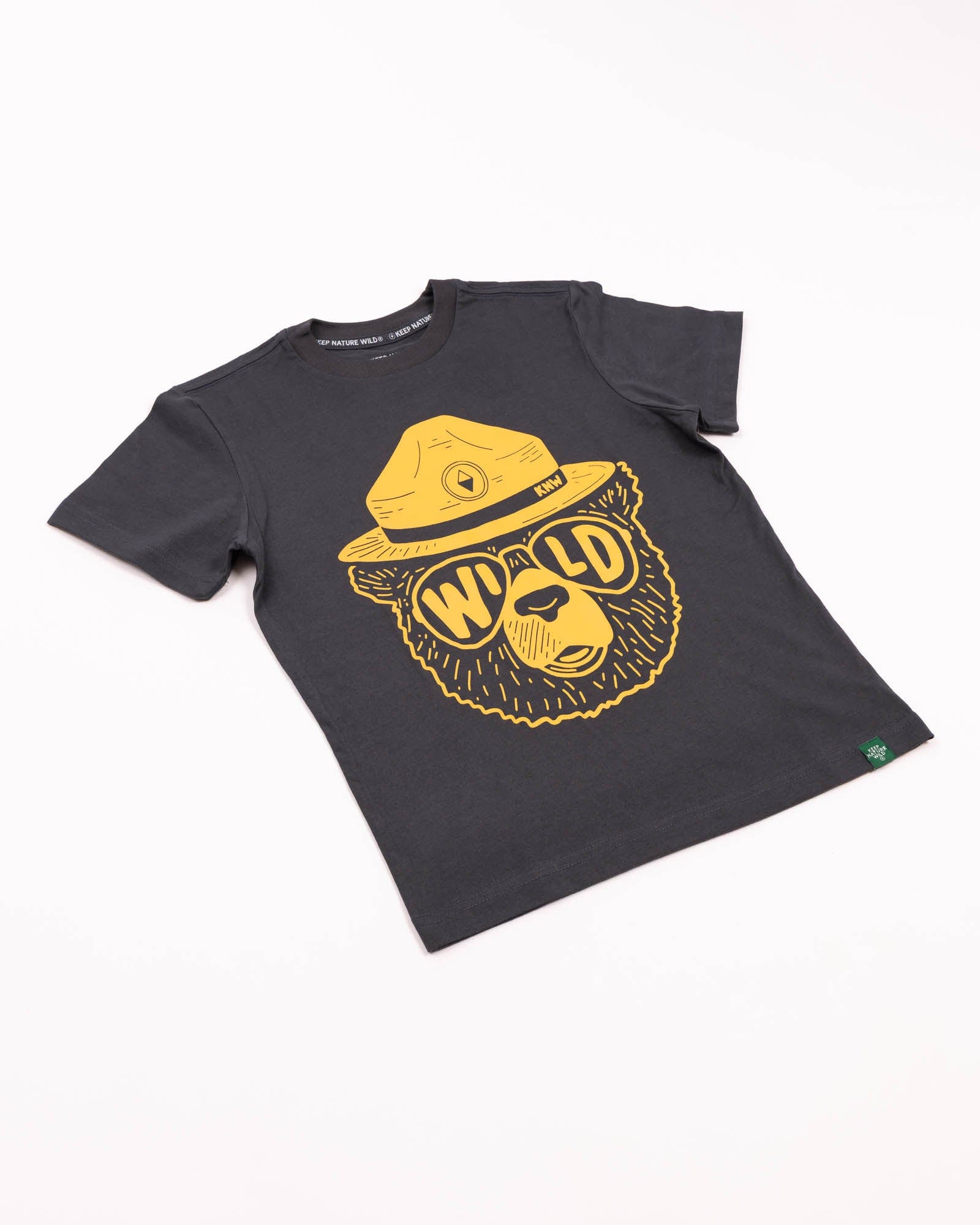 Keep Nature Wild Kids Wildbear Youth Tee | Coal