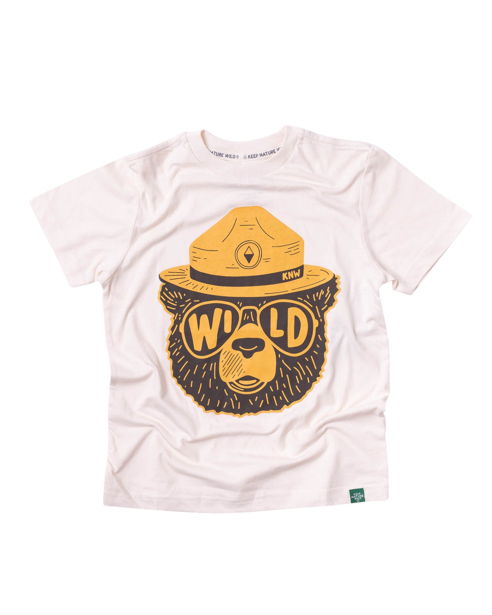Keep Nature Wild Kids Wildbear Youth Tee | Heather Natural