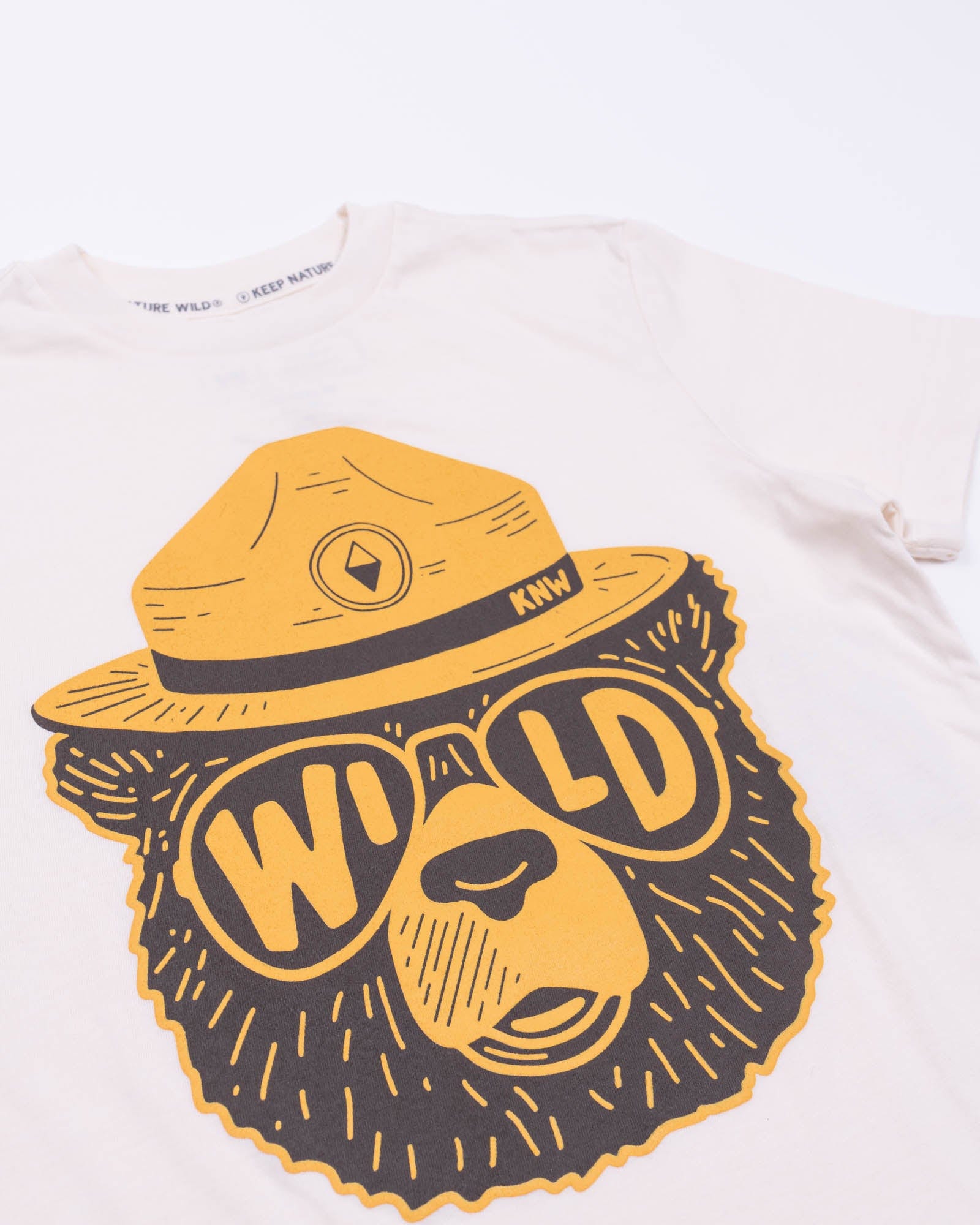 Keep Nature Wild Kids Wildbear Youth Tee | Heather Natural