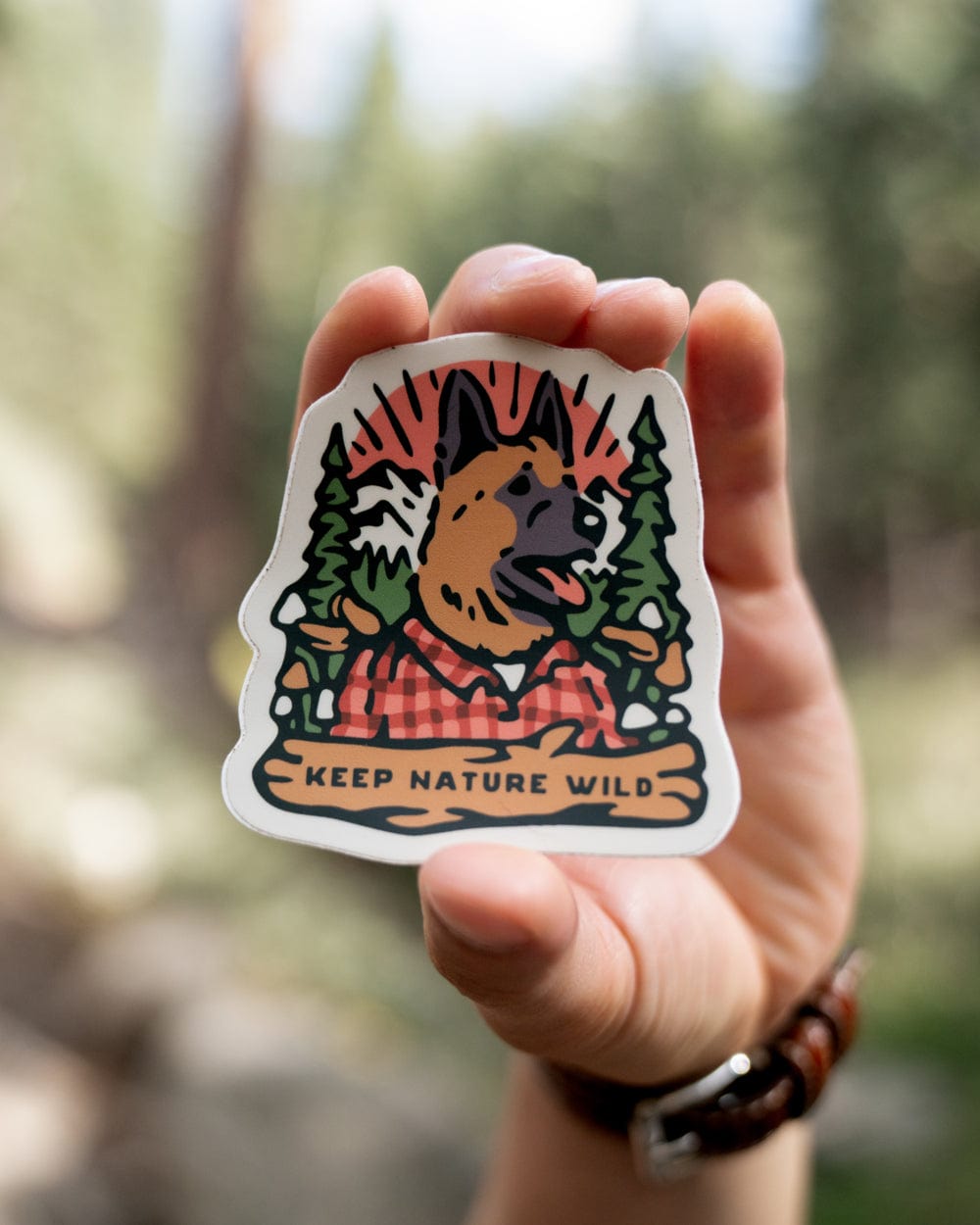 Keep Nature Wild Sticker Woodland Woof | Sticker