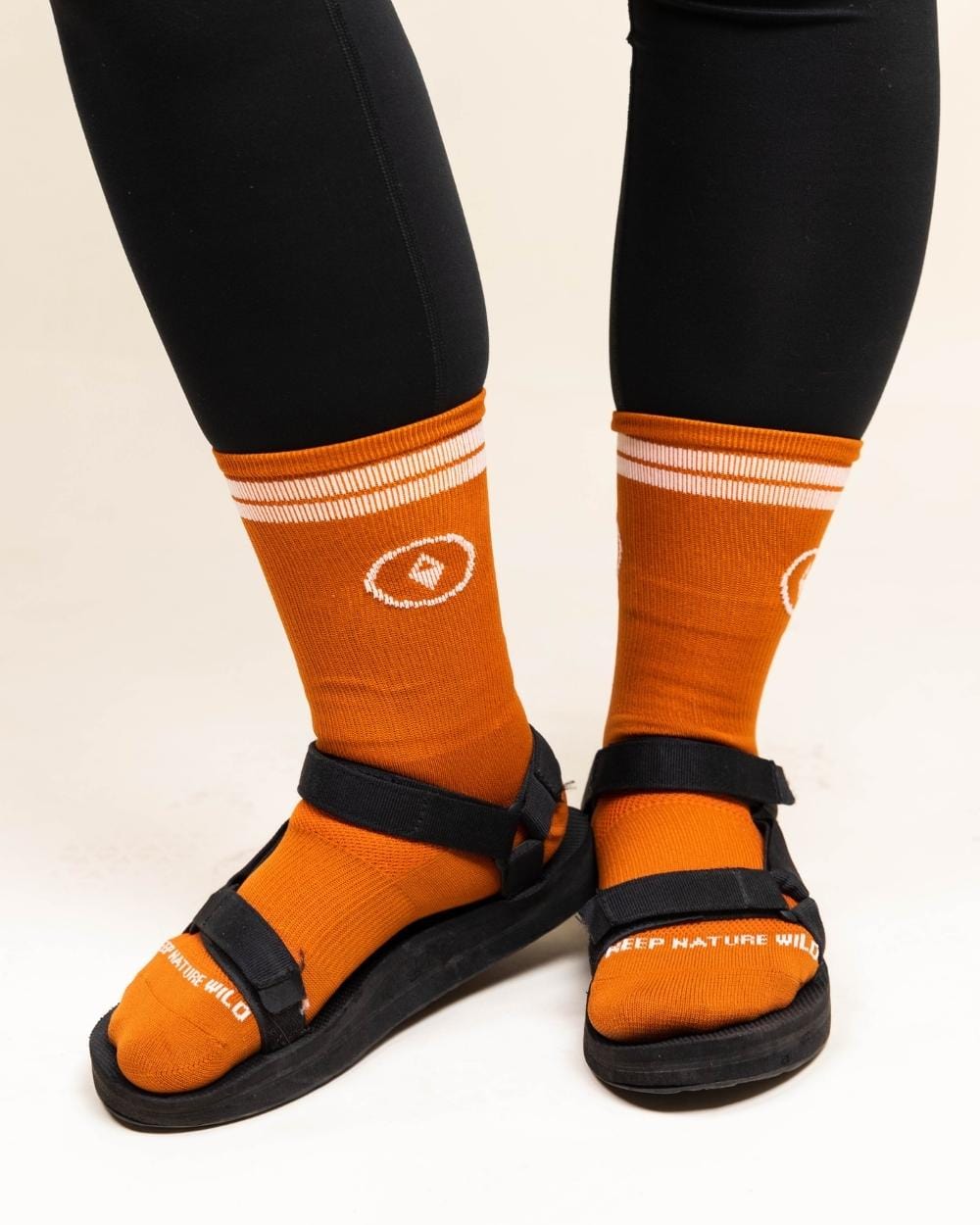 Keep Nature Wild Socks Camp & Trail Crew Socks | Rust
