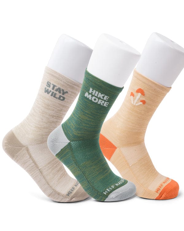 Keep Nature Wild Socks Camp & Trail Mid 3-Pack | Venture On