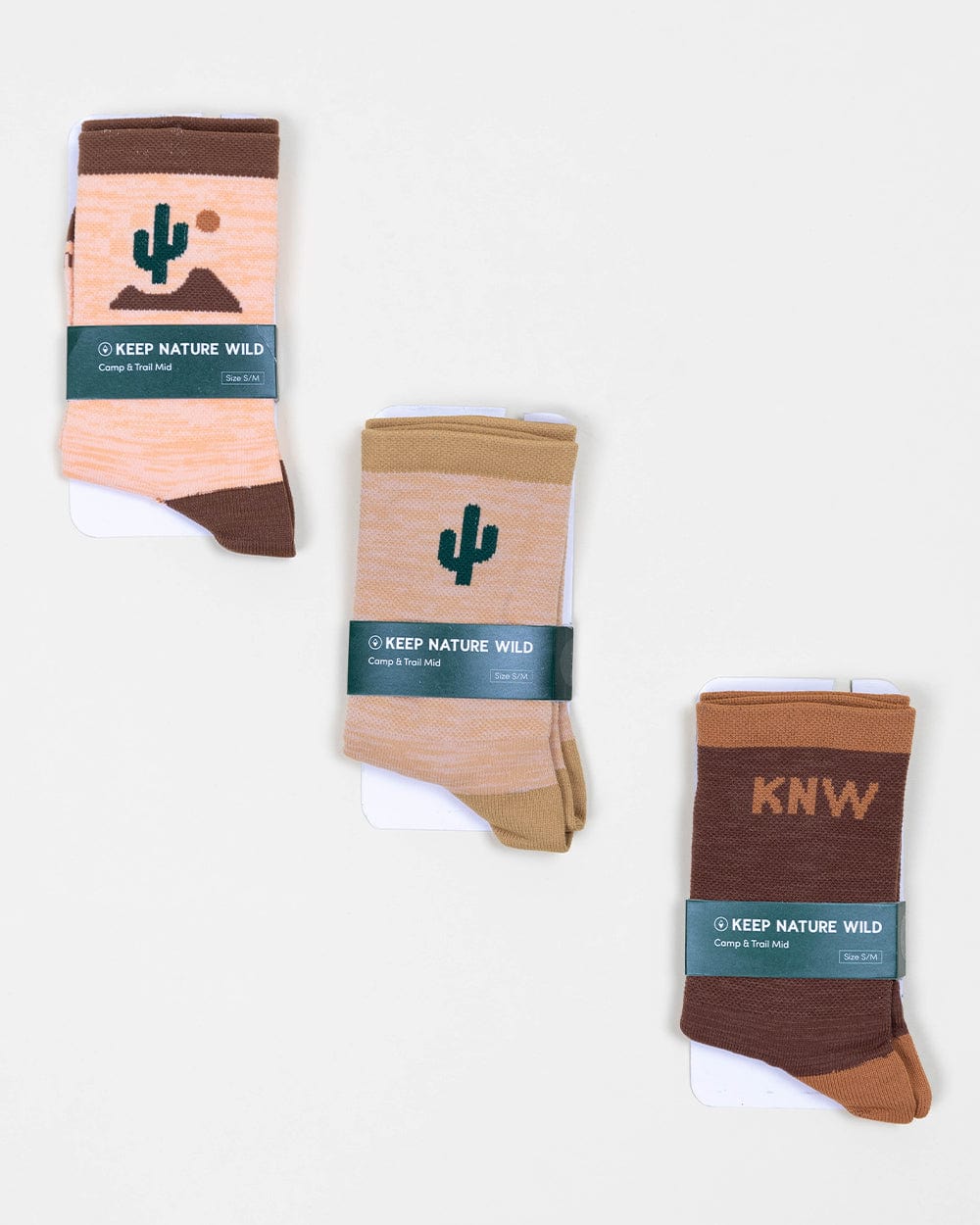 Keep Nature Wild Socks Camp & Trail Mid Socks 3-Pack