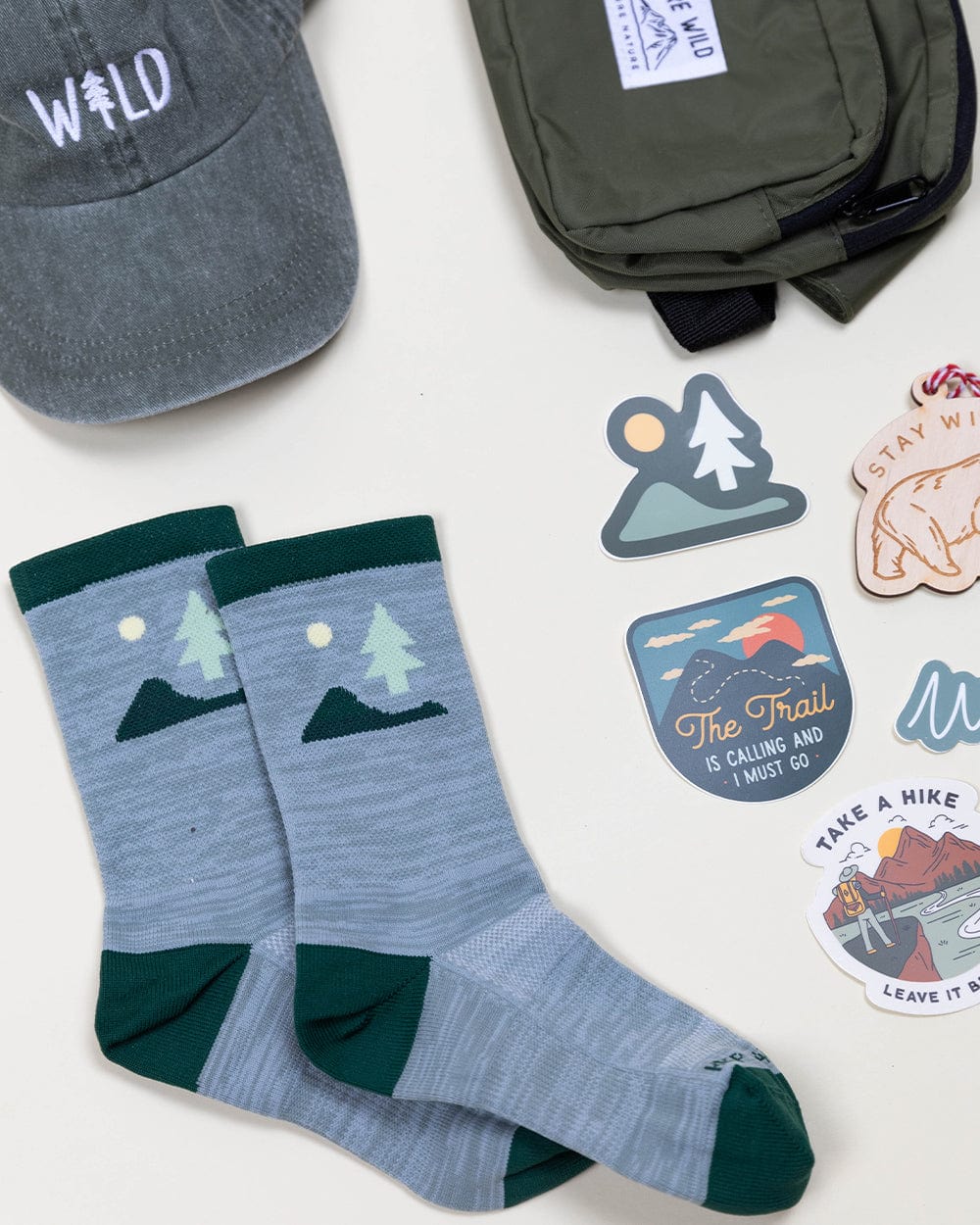 Keep Nature Wild Socks Camp & Trail Mid Socks 3-Pack
