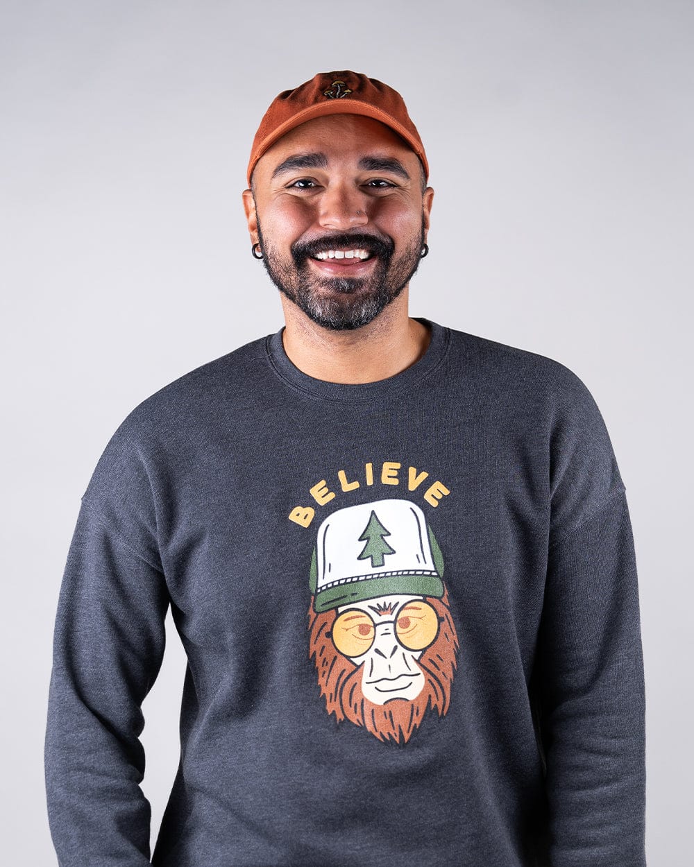 Keep Nature Wild Outerwear Clyde the Sasquatch Unisex Pullover | Heather Dark Grey