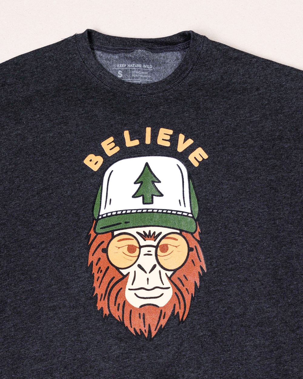 Keep Nature Wild Outerwear Clyde the Sasquatch Unisex Pullover | Heather Dark Grey