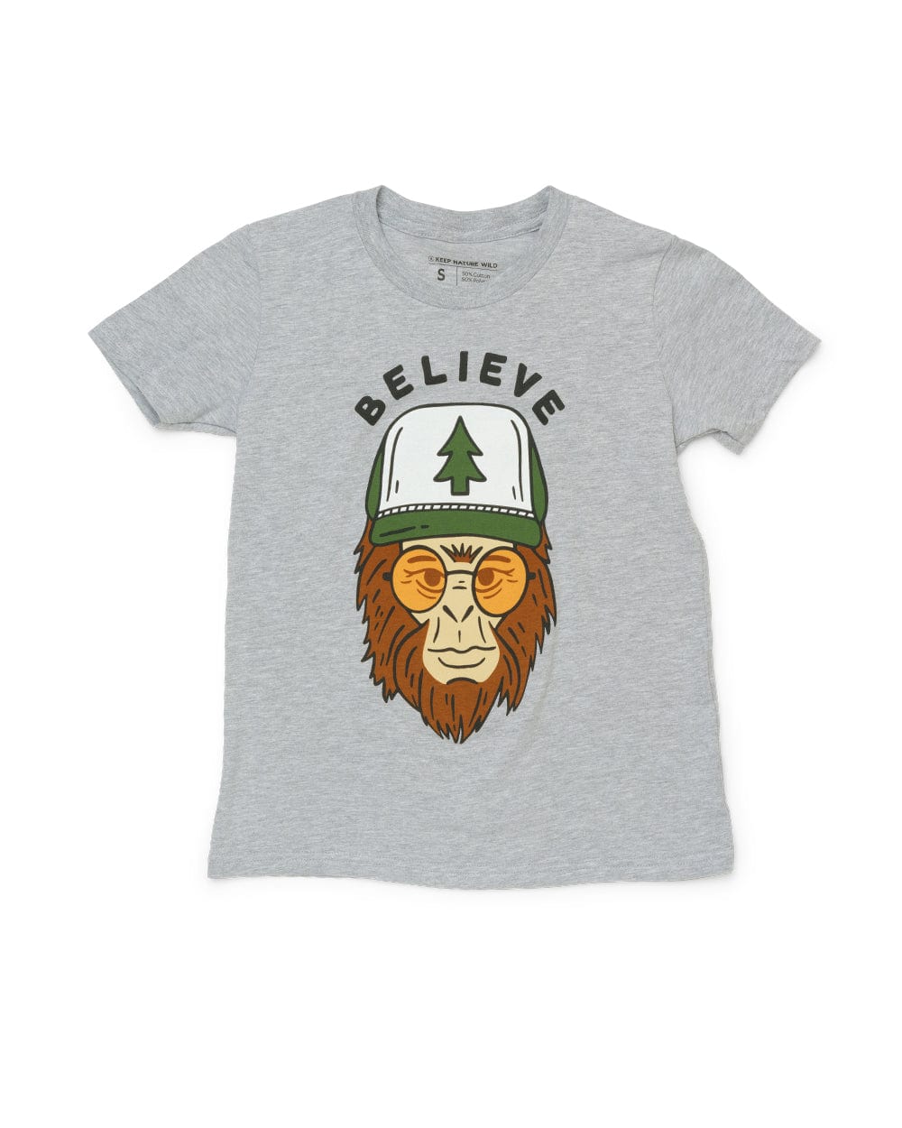 T-shirt Jeunesse Old Glory Camouflage Bigfoot - Motif Répété Multicolore - Neuf Avec étiquettes