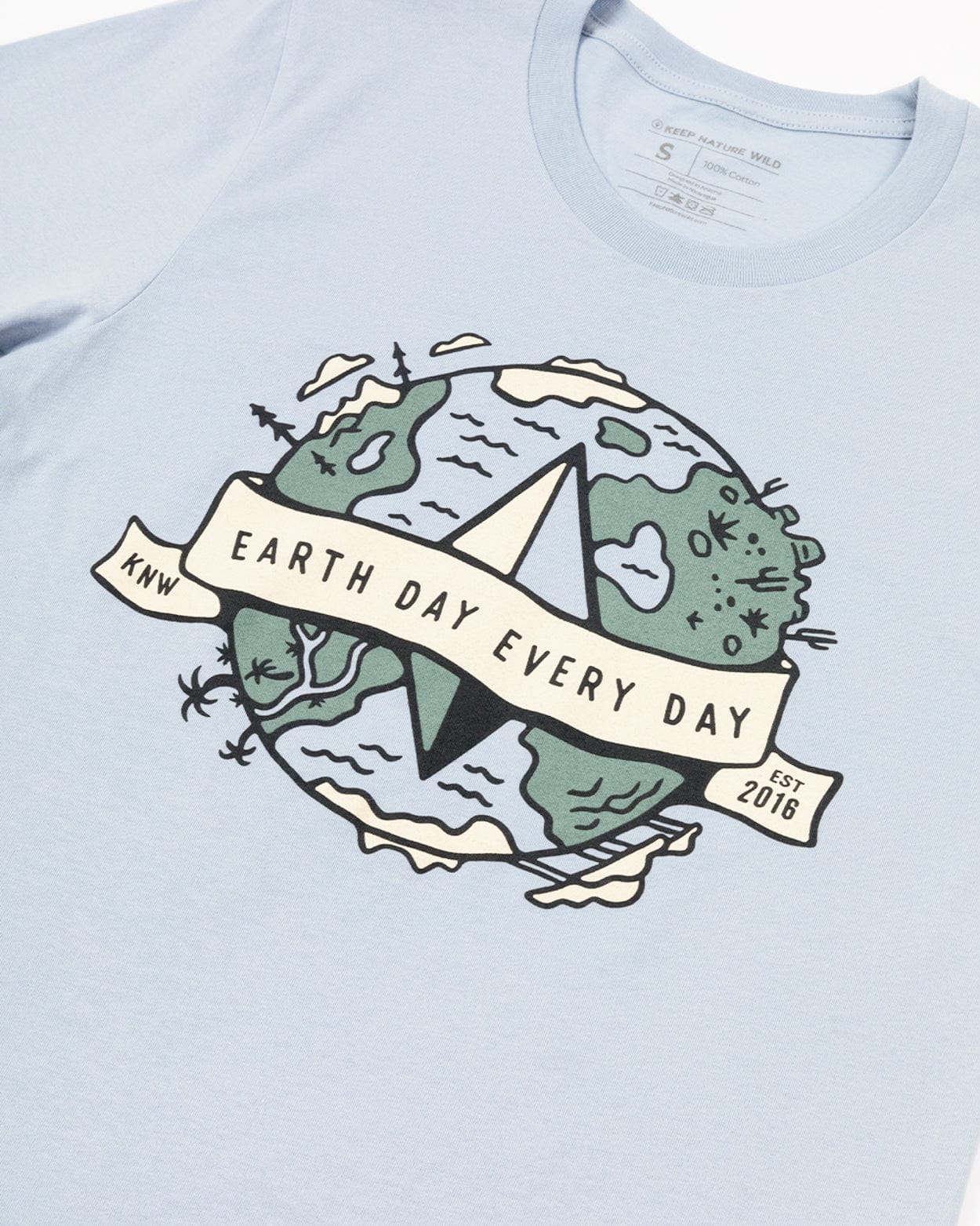 Keep Nature Wild Tee Earth Day Every Day Unisex Tee | Sky Blue