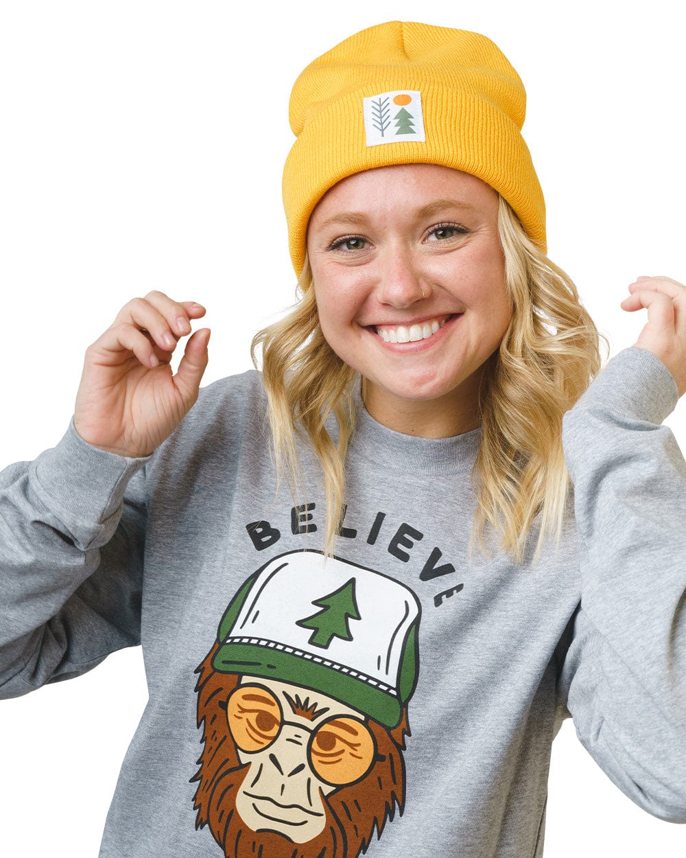 Keep Nature Wild Beanie Evergreen Cuffed Beanie | Gold