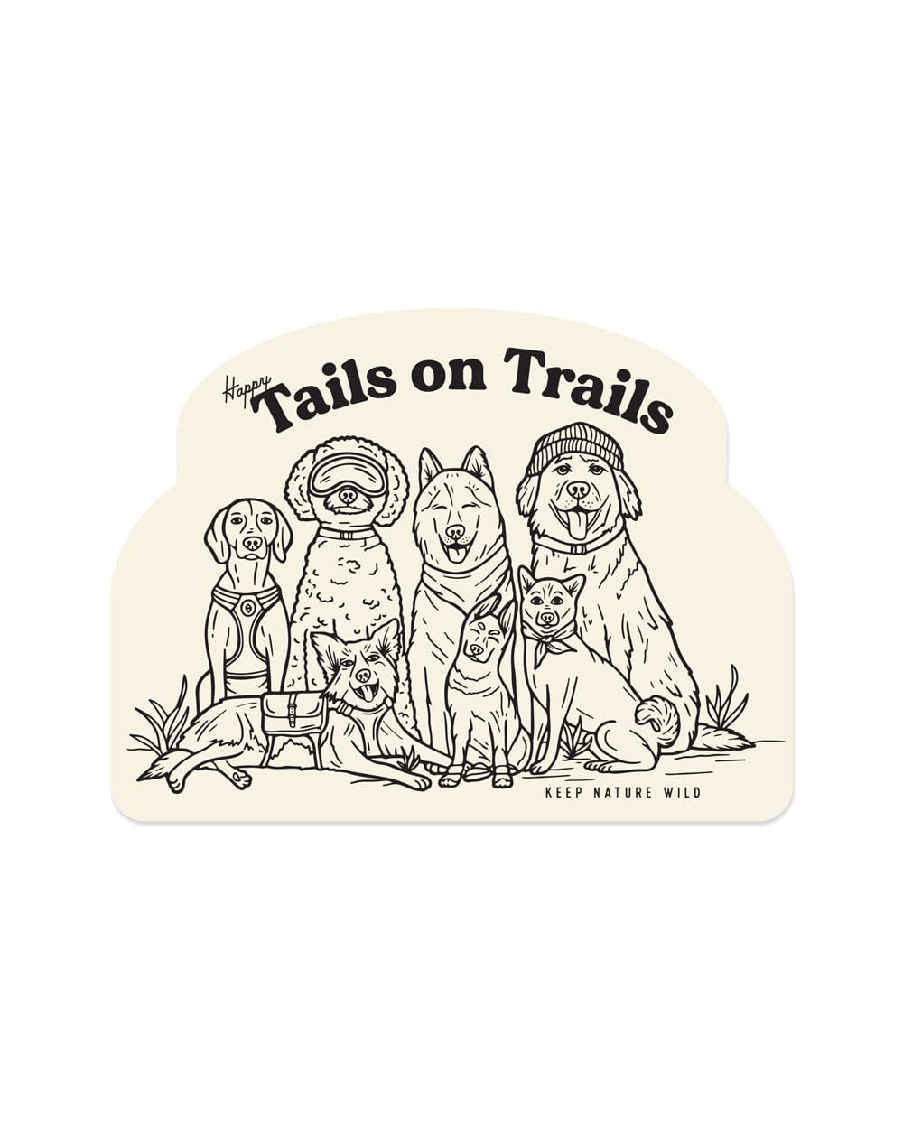 Keep Nature Wild Sticker Happy Tails | Sticker