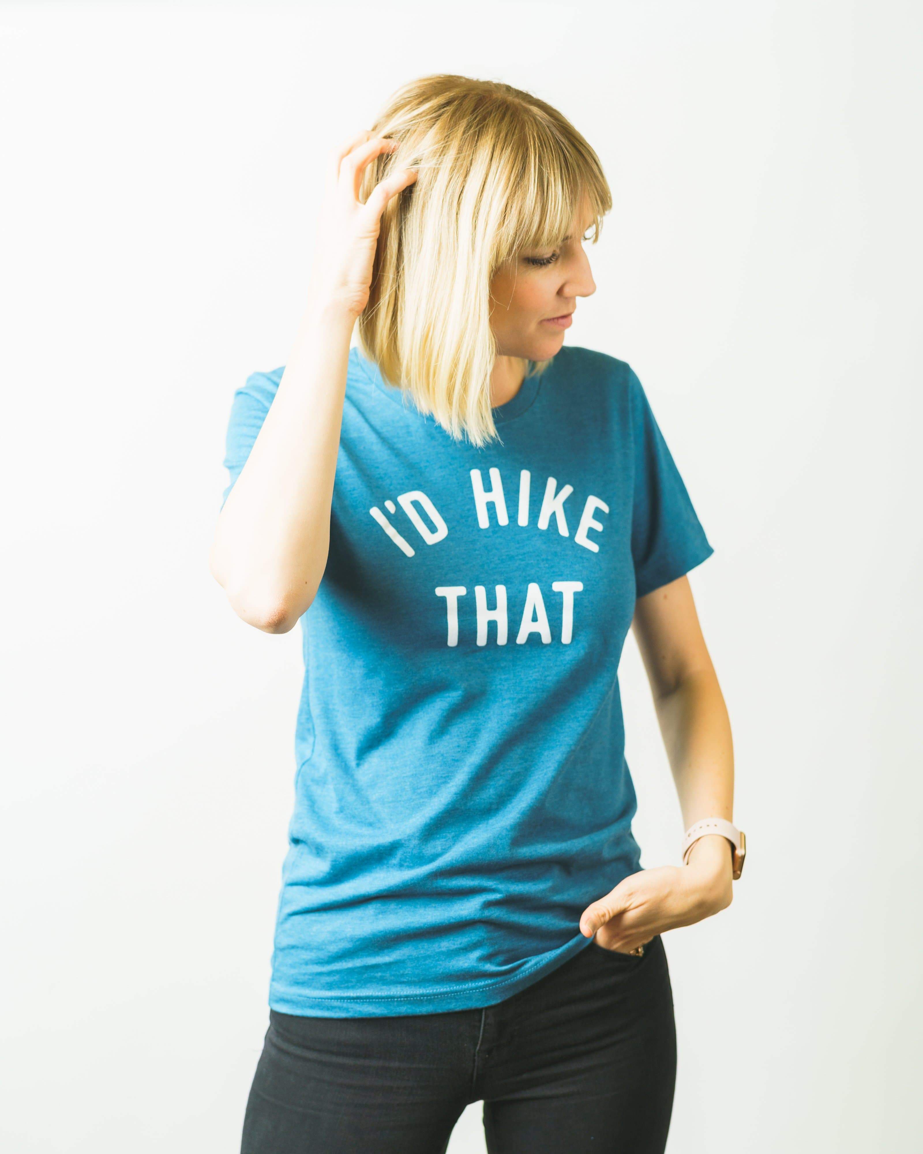 I'd Hike That Unisex Tee | Glacier Blue - Keep Nature Wild