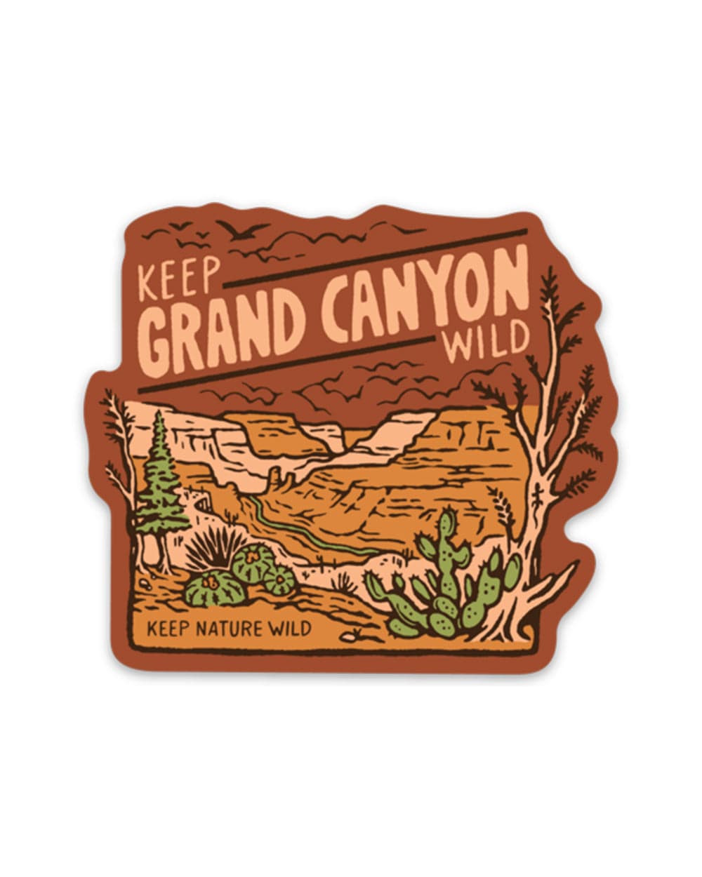 Grand Canyon National Park Map Sticker