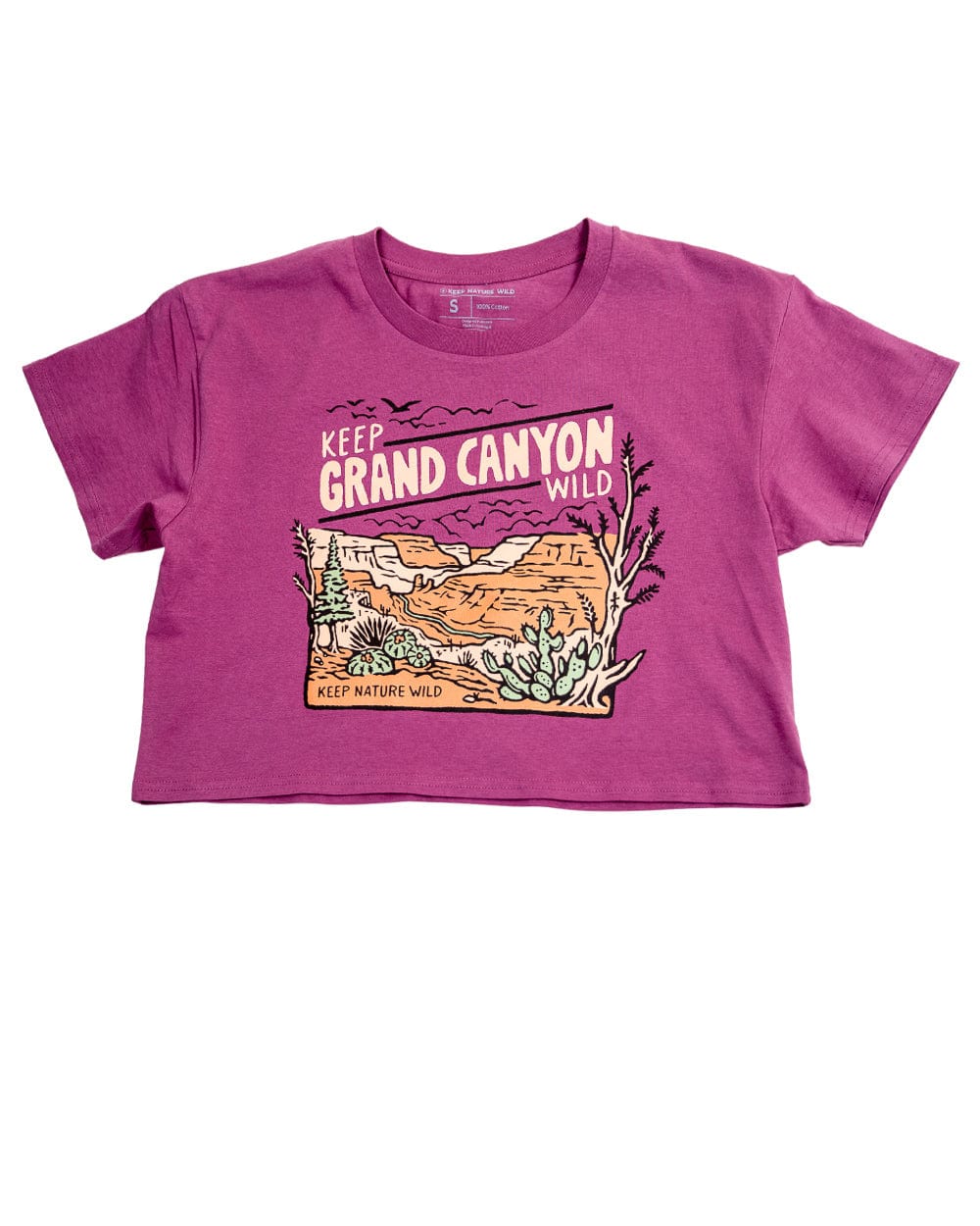 Keep Nature Wild Tee Keep Grand Canyon Wild Women's Crop Top | Berry