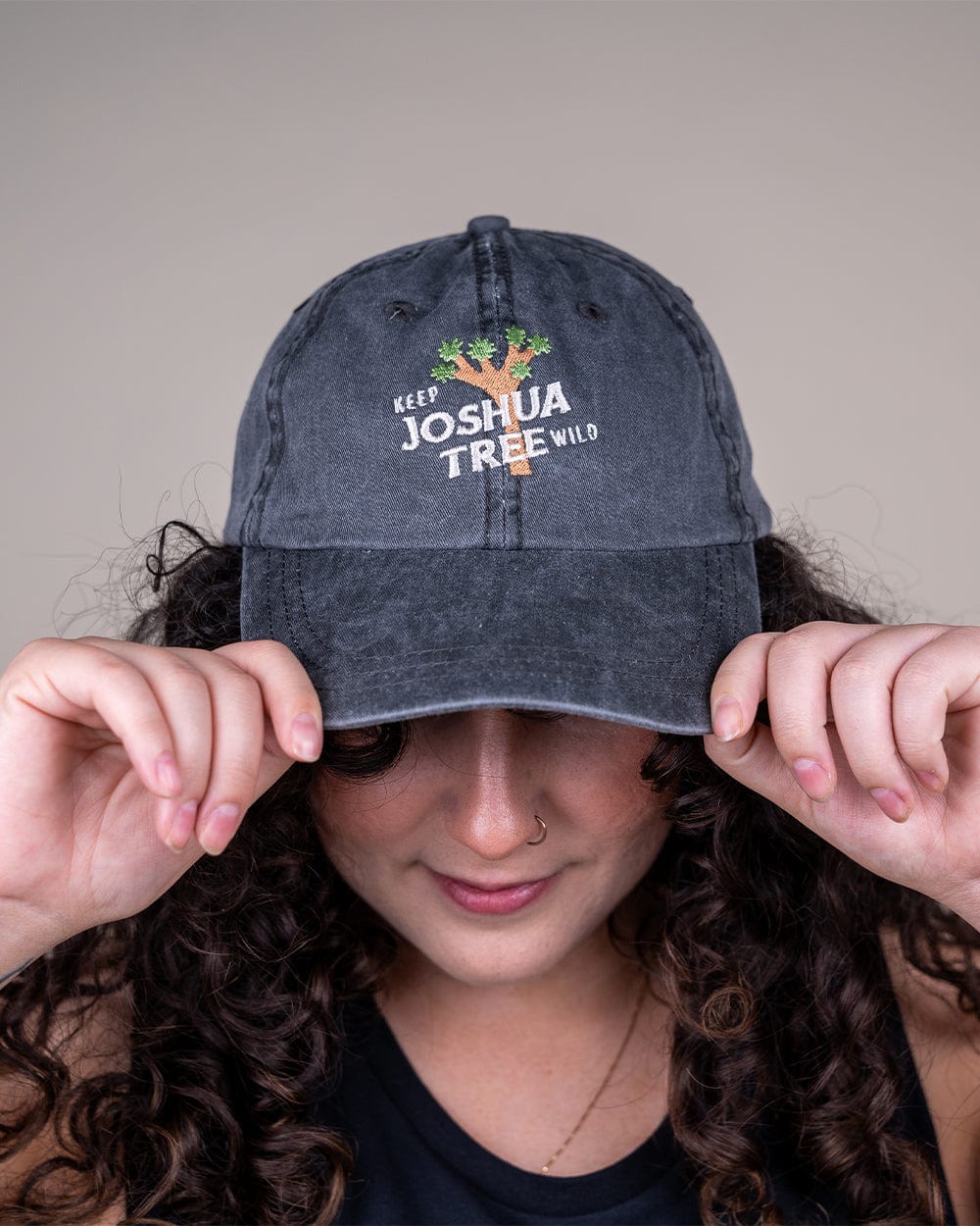 Keep Nature Wild Hat Keep Joshua Tree Wild Dad Hat | Faded Black