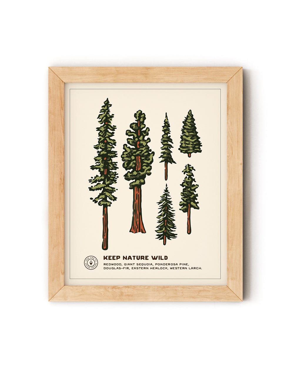 Keep Nature Wild accessories Digital Download Nature Study Digital Download Poster | Conifers