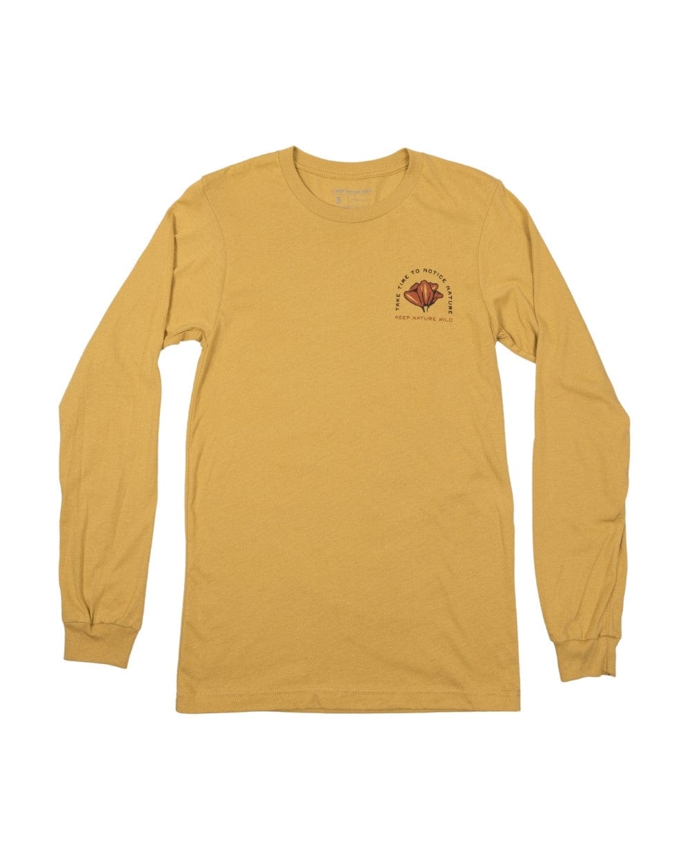 Keep Nature Wild Long Sleeve Nature Study Wildflowers Unisex Long Sleeve | Mustard