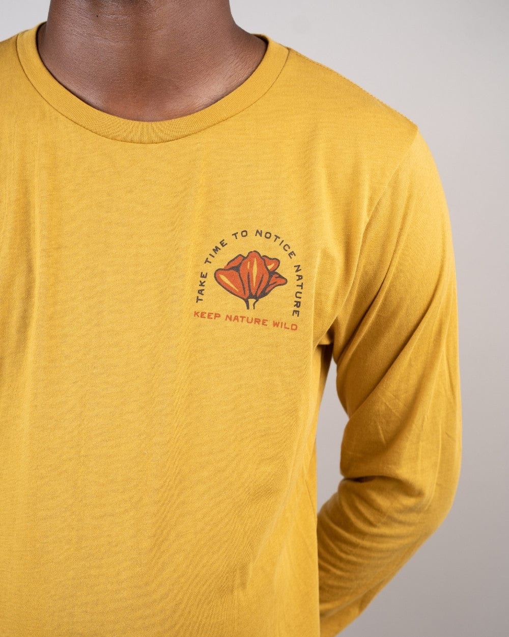 Keep Nature Wild Long Sleeve Nature Study Wildflowers Unisex Long Sleeve | Mustard
