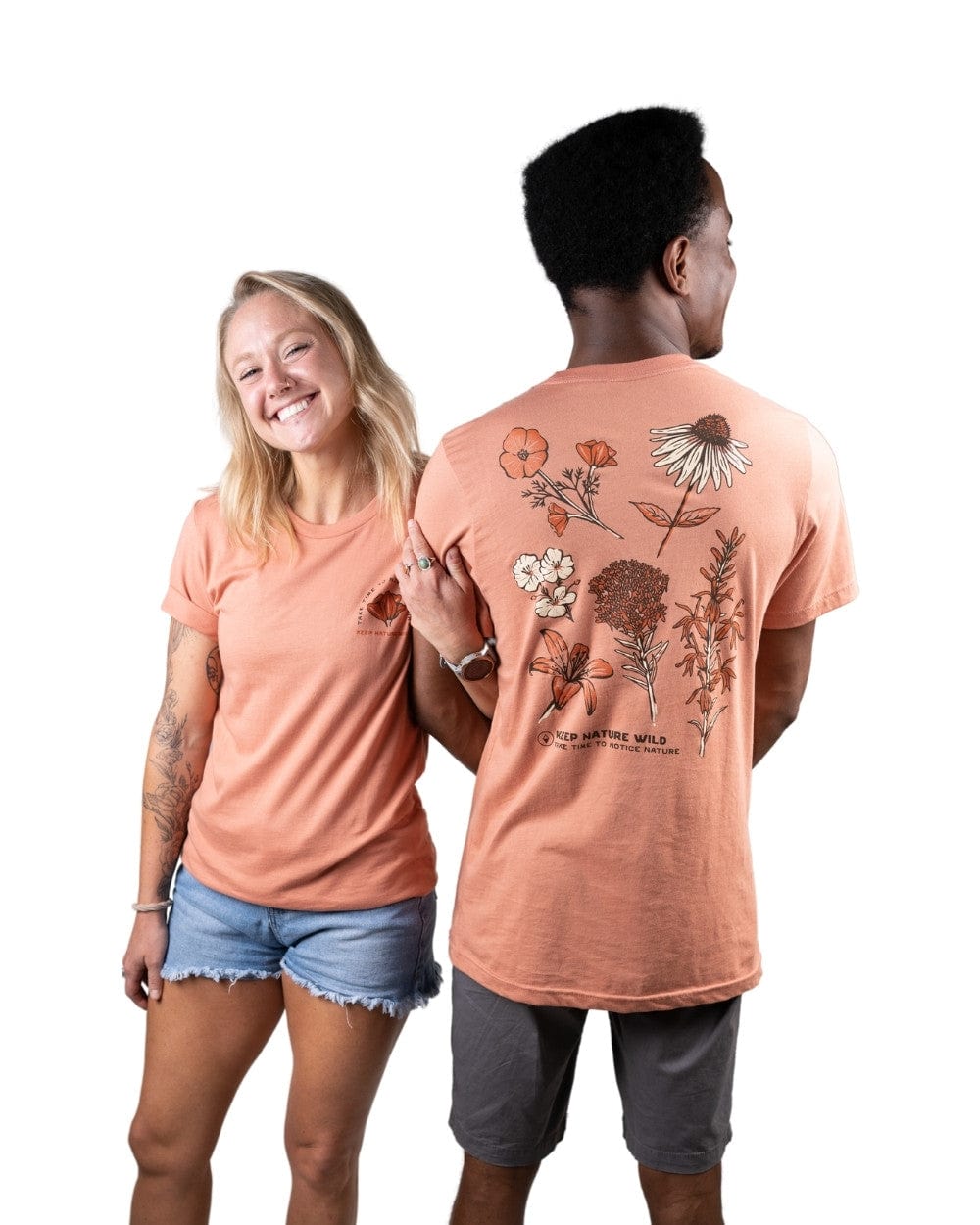 Keep Nature Wild Tee Nature Study Wildflowers Unisex Tee | Terracotta