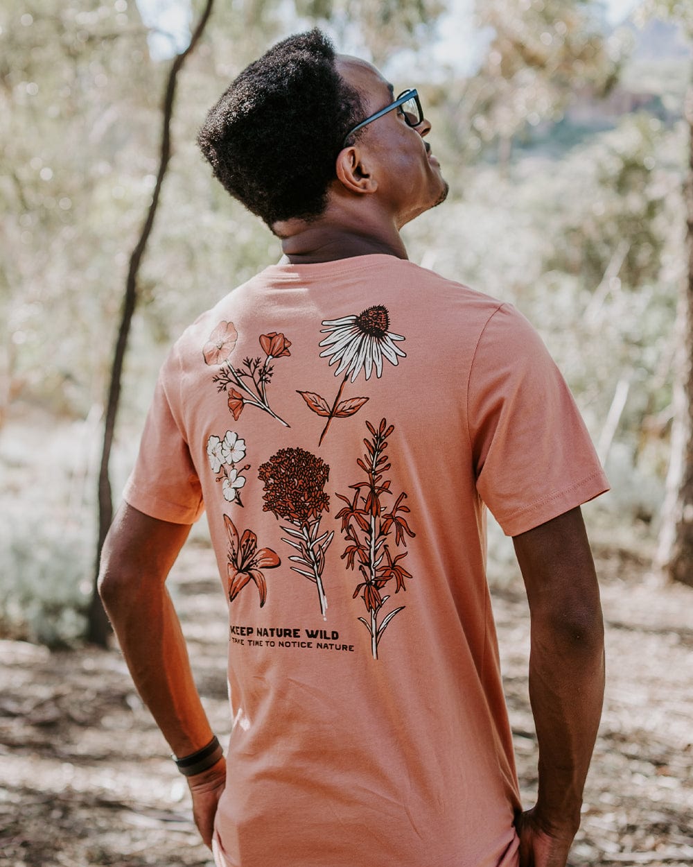 Keep Nature Wild Tee Nature Study Wildflowers Unisex Tee | Terracotta