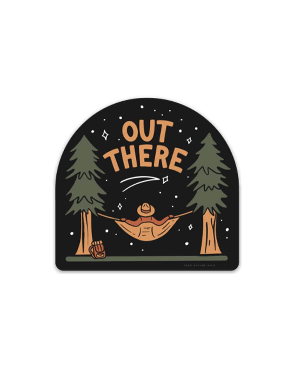 camping aufkleber Out There Camping Sticker