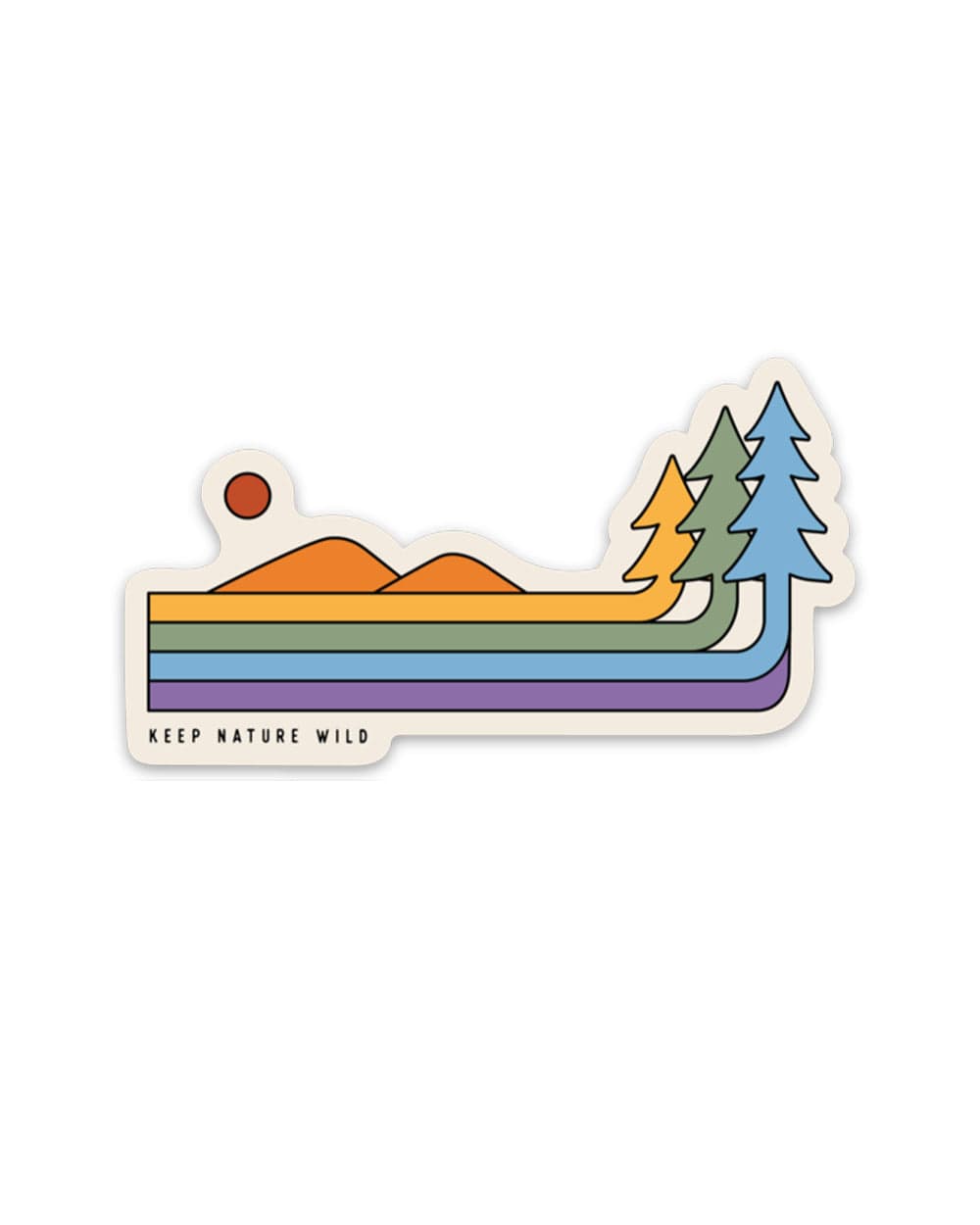 Keep Nature Wild Sticker Retro Pride | Sticker