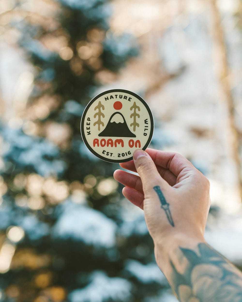 Keep Nature Wild Sticker Roam On Summit Sun | Sticker