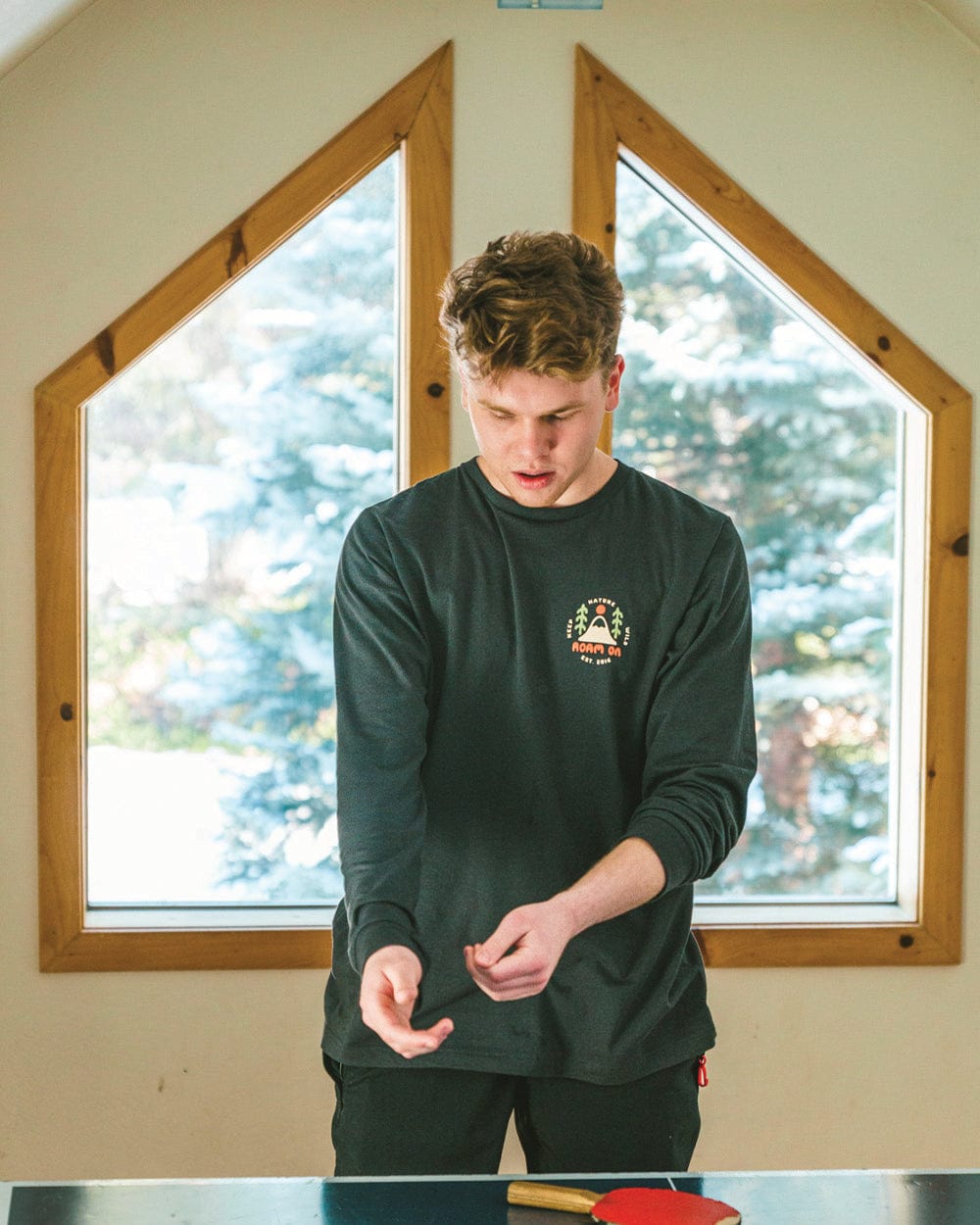 Keep Nature Wild Long Sleeve Roam On Summit Sun Unisex Long Sleeve | Charcoal