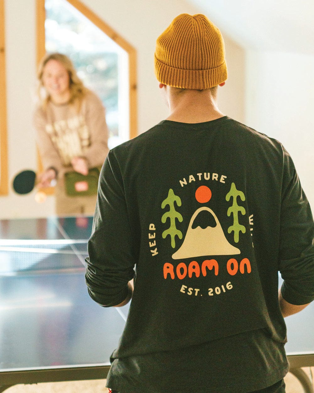 Keep Nature Wild Long Sleeve Roam On Summit Sun Unisex Long Sleeve | Charcoal