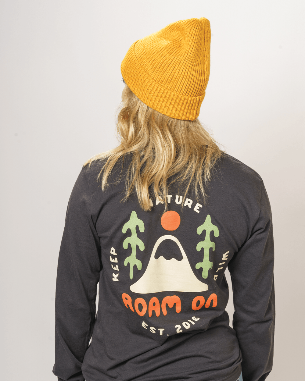 Keep Nature Wild Long Sleeve Roam On Summit Sun Unisex Long Sleeve | Charcoal