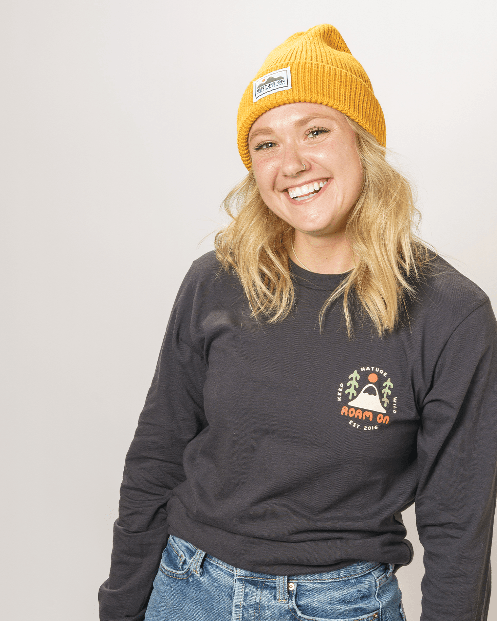Keep Nature Wild Long Sleeve Roam On Summit Sun Unisex Long Sleeve | Charcoal