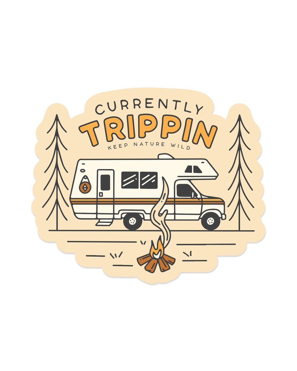 camper aufkleber Assorted Keep Nature Wild Vinyl Stickers RV TRIPPIN'
