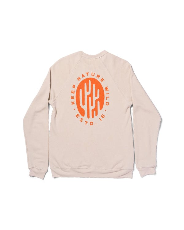 Keep Nature Wild Outerwear Saguaro Badge Unisex Pullover | Dust