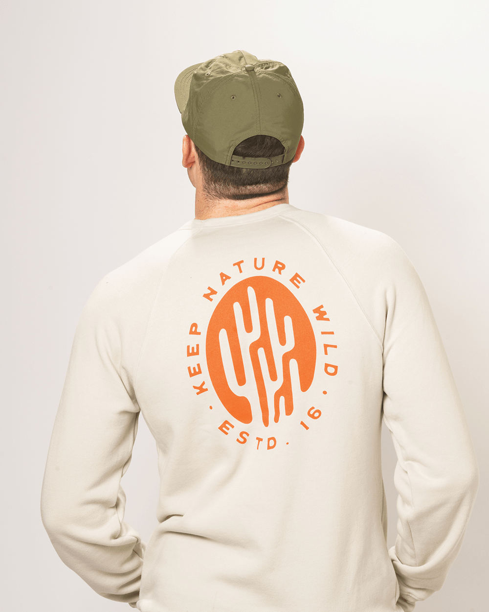Keep Nature Wild Outerwear Saguaro Badge Unisex Pullover | Dust