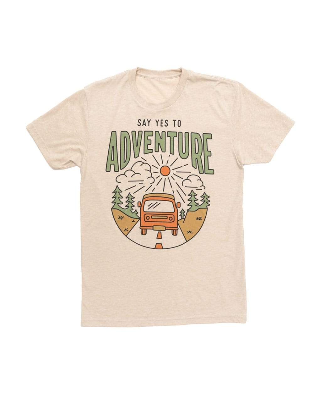Say Yes to Adventure Unisex Tee | Cream - Keep Nature Wild