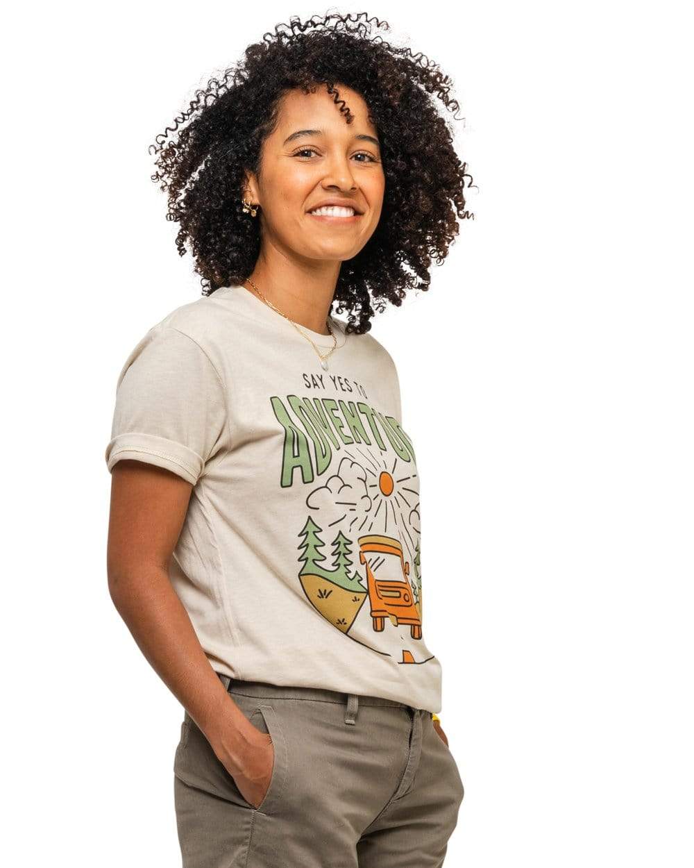 Keep Nature Wild Tee Say Yes to Adventure Unisex Tee | Cream