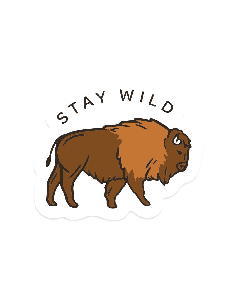 Keep Nature Wild Sticker Stay Wild Bison | Sticker