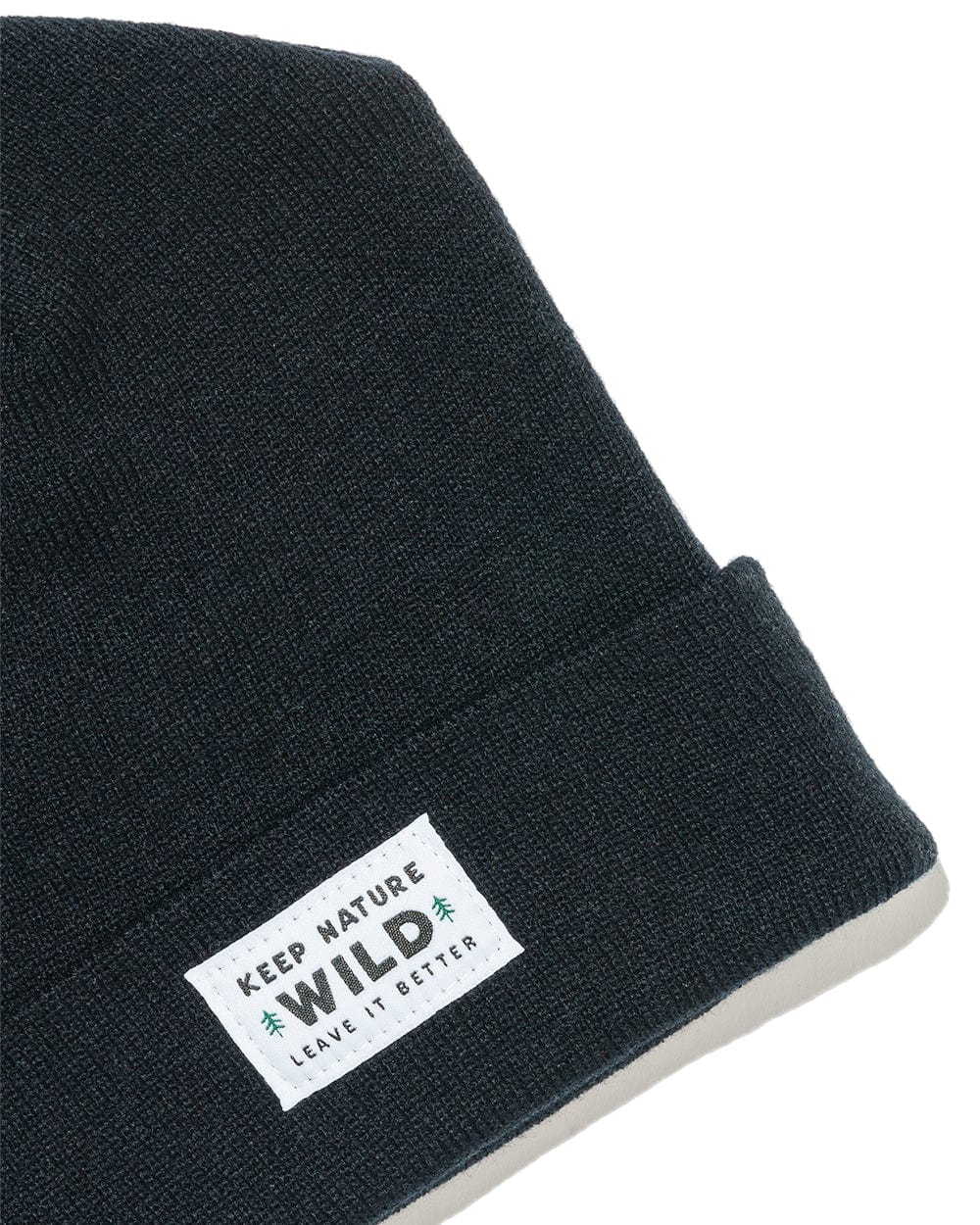 Keep Nature Wild Beanie Twin Pines Cuffed Beanie | Black