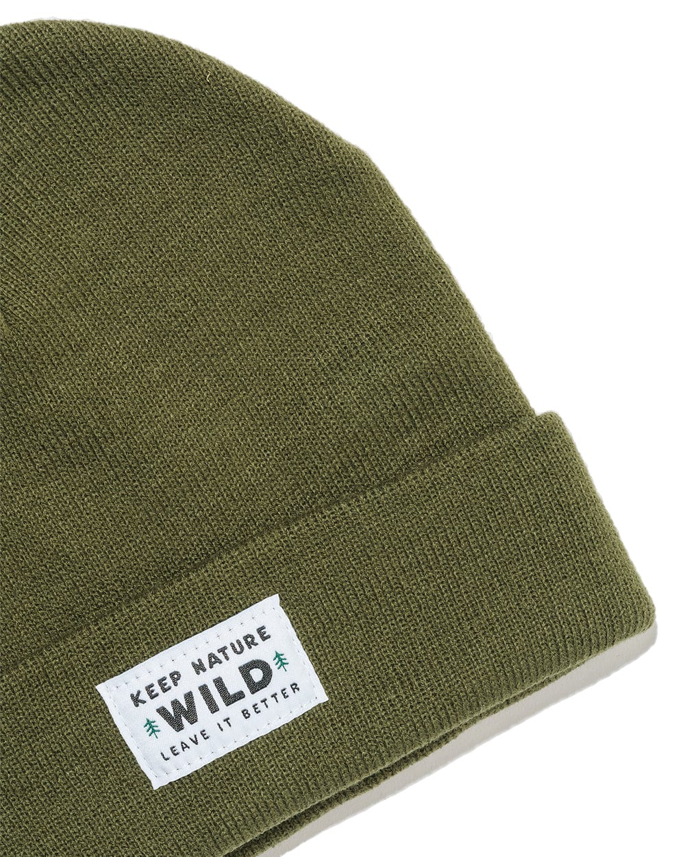 Keep Nature Wild Beanie Twin Pines Cuffed Beanie | Olive